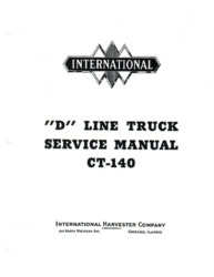 International Harvester D-Line Truck Service Manual CT-140