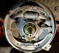 Front Driver's Side Brakes Prior to Repair